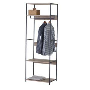 Bibliothèque / SF.VA.12740.0006 Étagère CRAFT 3S L60 x H175 cm (L59,5 x l39,7 x H174,65 cm) Matériaux : Panneaux de particules + finition mélaminée Pieds : Métal