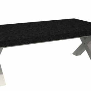 Table basse MICHIGAN MDF et panneaux de particules de première qualité ép. 15 et 18 mm - portes 18 mm - poignées en métal noir