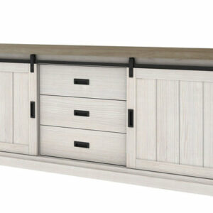 Buffet GEORGETOWN Fabriqué en Indonésie Structure MDF de très bonne qualité 220x44x84,4cm