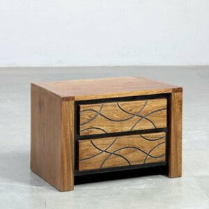 Chevet 2 Tiroirs / TAHITI BEDSIDE Structure en BOIS D'ACACIA MASSIF. Dimensions : 35x30x50cm. LES + PRODUITS Le charme du bois massif Bois traité et tropicalisé Ligne épurée Qualité de fabrication