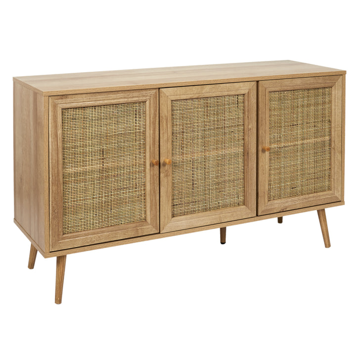 Buffet 3 portes BALI / HD7454 Sublimez la présentation de vos livres et de vos objets décoratifs avec ce buffet design en bois au style vintage et tropical. Le buffet 3 portes BALI sera du plus bel effet dans votre intérieur ! Caractéristiques du produit Matière détaillée : Bois Dimensions : L 1.2 m x l 39 cm x H 70 cm