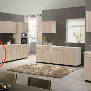 Meuble bas sous plaque SOFIA / COOKER le meuble bas sous plaque de cuisson structure panneaux de particules revêtu décor papiers L610 X W630 X H885 MM