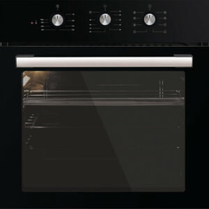 Four encastrable Inosense / B66-SF3 7 fonctions Chaleur tournante Porte intérieure entièrement vitrée, facile à nettoyer et amovible Éclairage intérieur parois latérales émaillées Livré avec 1 lèchefrites + 1 grille Dimensions : HxLxP : 59,5x60x63,5cm Garantie 2 ans