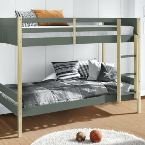 Lit superposé double bois / 16679 lit en pin 200x104x151 cm matelas non compris (190x90cm)