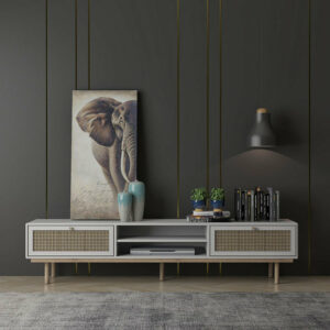 Meuble TV LILA / LV31 TV31130MP-WH L1800 X W400 X H410