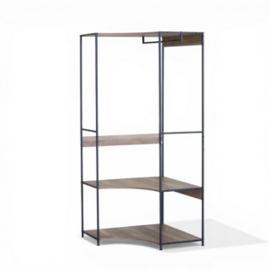Bibliothèque / SF.VA.12740.0001 ÉTAGÈRE D'ANGLE CRAFT 3S L80*H175cm 80*80*175cm Matériaux : Panneaux de particules + finition mélaminée Pieds : Métal