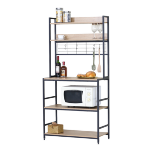 Bibliothèque / SF.VA.12740.0005 Étagère CRAFT 5S L80*H170cm L80*W40*H170cm Matériaux : Panneaux de particules + finition mélaminée Pieds : Métal