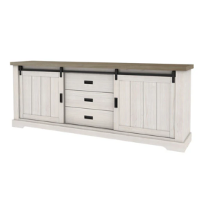 Buffet GEORGETOWN Fabriqué en Indonésie Structure MDF de très bonne qualité 220x44x84,4cm