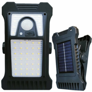 Lampe solaire à pince avec détecteur de mouvement