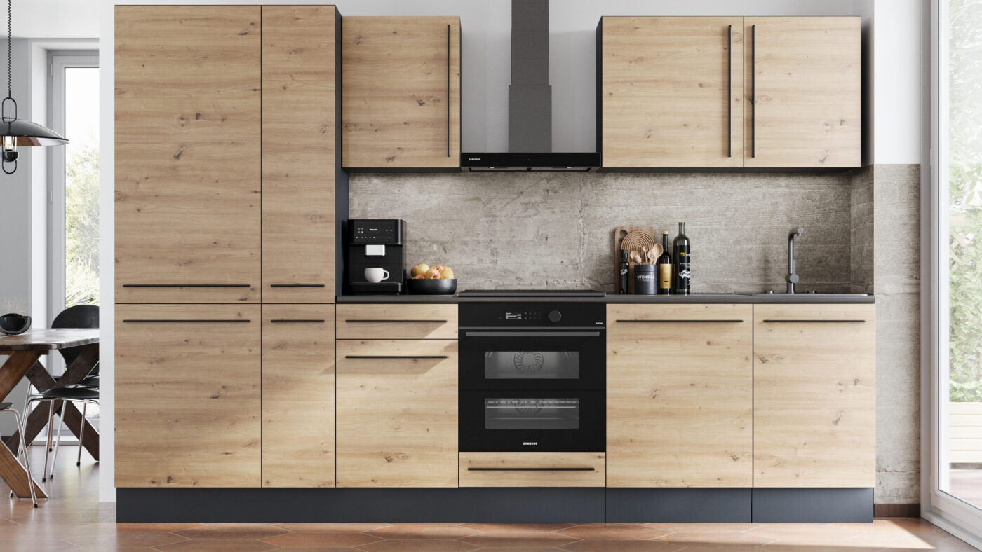 Cuisine complète équipée – 310 cm – PERI – CUISINE-PERI
