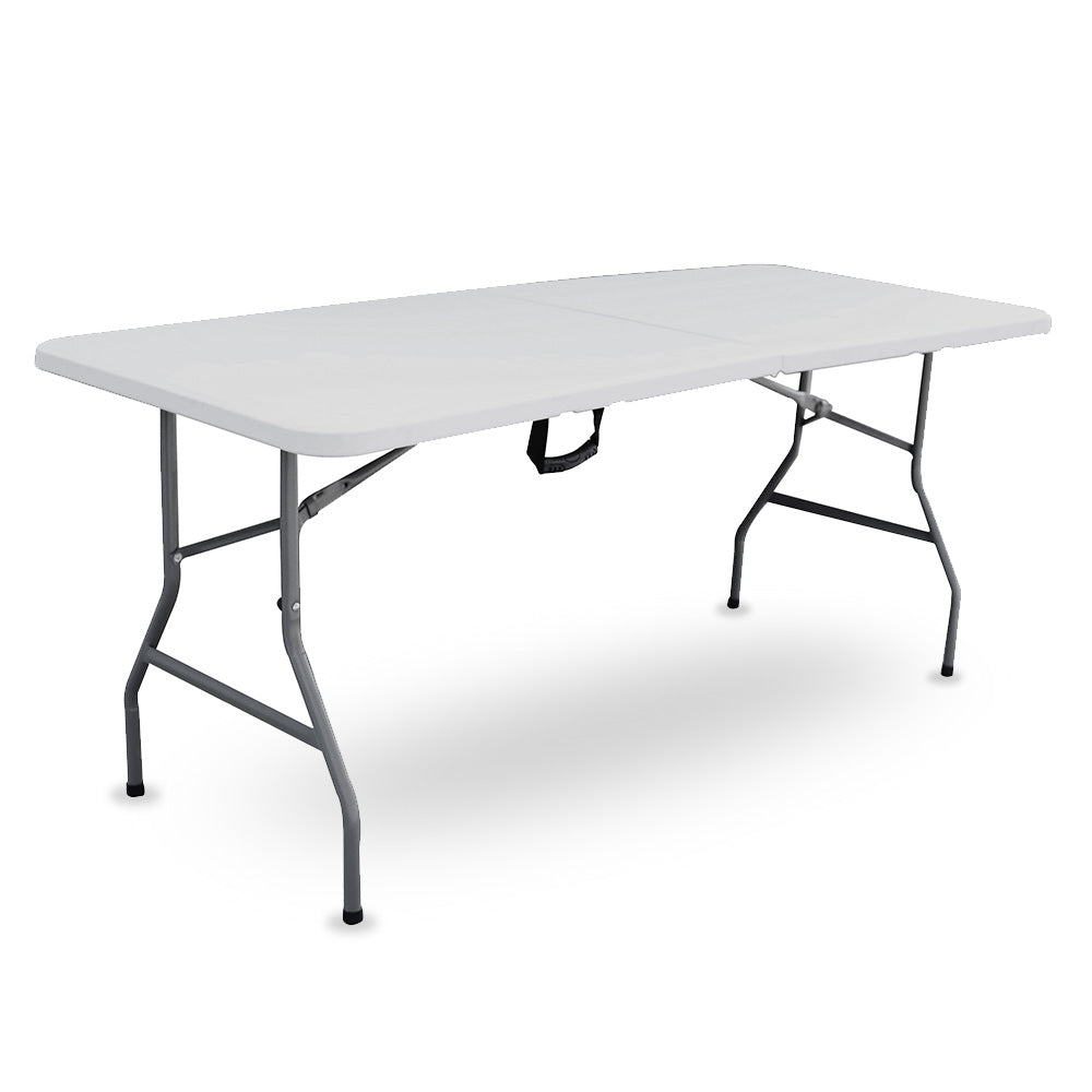 Table pliante rectangulaire blanc – Salon de jardin – 6611